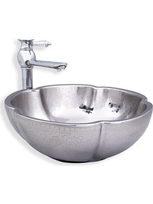Lena E-8211 Tezgah Üstü Porselen Lavabo