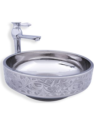 Lena E-8220 Tezgah Üstü Porselen Lavabo
