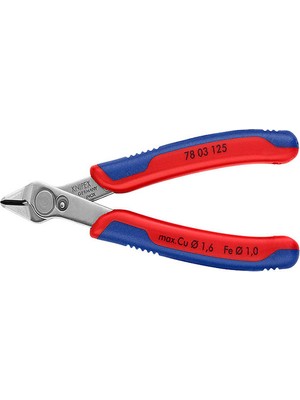 Knipex Super Knips Yan Keski 78 03 125 Paslanmaz Çelik Hafif Tasarım ile Hassas Kesim