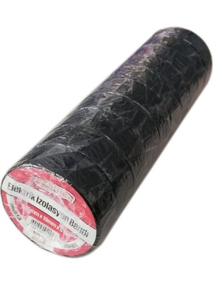 Hanedanev Pvc Elektrik İzolasyon Bandı İzole Bant 10 Adet 5 Metre Siyah