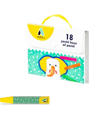 Adel 18 Renk Pastel Boya Seti Çantalı Kullanım Kolaylığı ve Eğlenceli Renkler