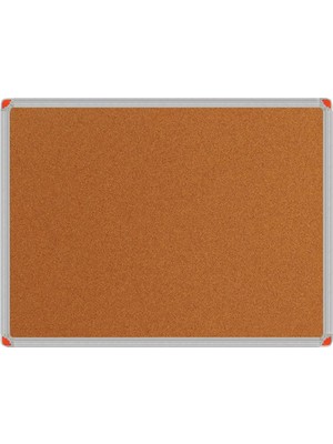 Panda 45X60 Mantar Pano Alüminyum Çerçeve 1 Adet Kahverengi Renkli Kullanım İçin Uygun