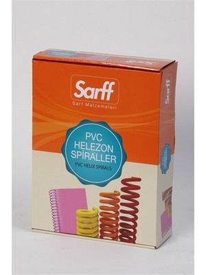 Sarff 25 Mm Şeffaf Pvc Helezon Spiral 50 Adet 4:1 Fonksiyonel Kullanım İçin