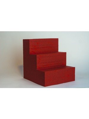 Strafor Sepeti - 15 cm x 15 cm x 15 cm yüksekliğinde Strafor Boyalı Basamak - Strafor Logo - Strafor Yazı - Maket