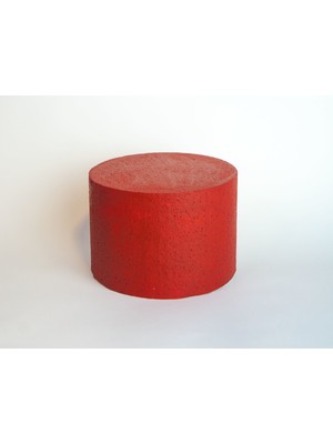 Strafor Sepeti - Çap 15 cm x 15 cm Yüksekliğinde Kırmızı Strafor - Pasta Maket - Strafor Logo - Strafor Yazı