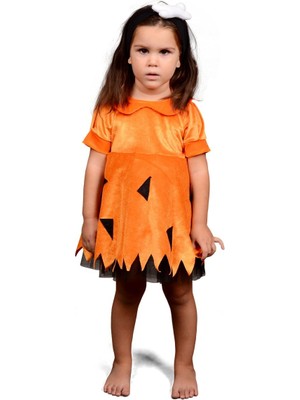 Annee Bakk Taş Devri Çakıl Kız Çocuk Kostümü