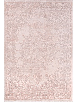 Bahariye Nehir DG 9460 Pembe 155 x 230 cm Saçaklı Modern Halı