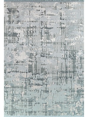 Bahariye Lodos ND 6618 Mavi 155 x 230 cm Saçaklı Modern Halı