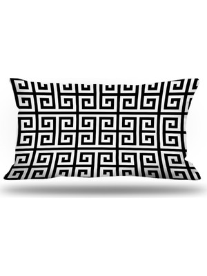 Kırlentim Yunananahtarı Dekoratif Kırlent Kılıfı