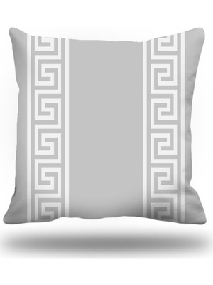 Kırlentim Yunananahtarı Dekoratif Kırlent Kılıfı