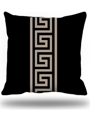 Kırlentim Yunananahtarı Dekoratif Kırlent Kılıfı