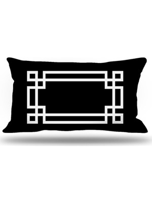 Kırlentim Yunananahtarı Dekoratif Kırlent Kılıfı