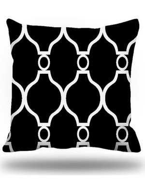 Kırlentim Yunananahtarı Dekoratif Kırlent Kılıfı