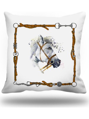 Kırlentim At Dekoratif Kırlent Kılıfı