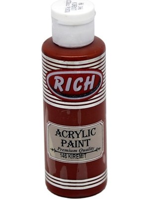 Rich Akrilik Boya Kiremit Renk 130 Cc Su Bazlı Dayanıklı Dekoratif Boya