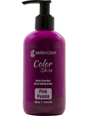 Seleccion Color Shine Direkt Krem Saç Boyası Pembe 250 ml