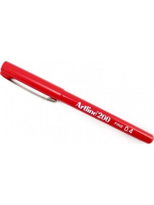 Artline Ek-200 Fineliner Keçe Uç Kalem 0.4 Mm Kırmızı