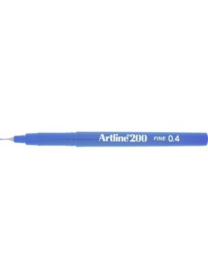 Artline İnce Uçlu Yazı Ve Çizim Kalemi Fineliner 0.4 MM Koyu Royal Mavi EK-200 12 Li (1 Paket 12 Adet)