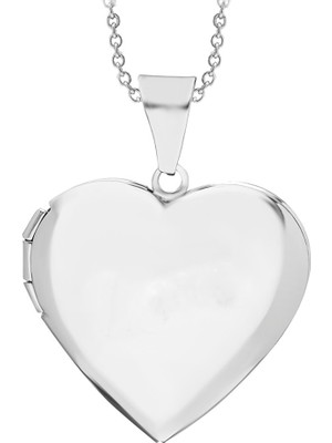 Getss P589B Kalp Model Kapaklı Kadın Çelik Kolye