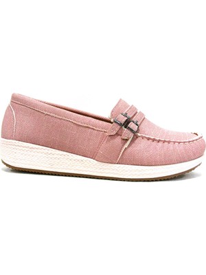 Annamaria 1075 Pudra Dolgu Topuk Comfort Bayan Ayakkabı