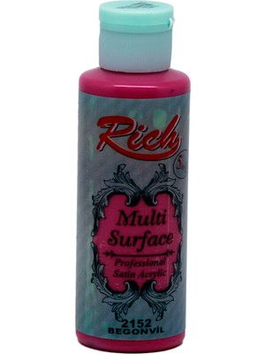 Rich Multi Surface Akrilik Boya Begonvil 2152 Çok Amaçlı Kullanım İçin 130 ml