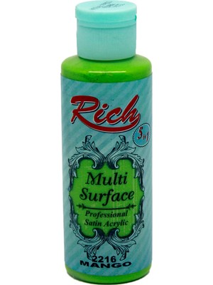 Rich Multi Surface Her Yüzey İçin Akrilik Boya 130 Cc.