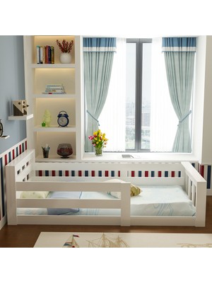 Evbingo İdeal Montessori Karyola Beyaz U6 - 90 x 190 Yatak Uyumlu - Genç - Çocuk Karyolası