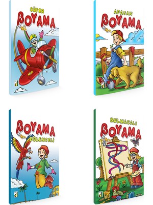 Süper Boyama Serisi (4 Kitap Takım)