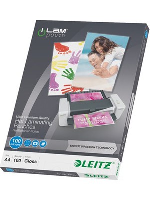 Leitz Laminasyon Poşeti A4 100 Mikron 100 Adet Parlak Kaplama ile Yüksek Kalite