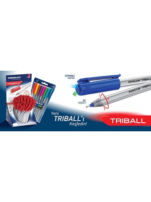Pensan Triball Tükenmez Kalem 1 Mm Siyah
