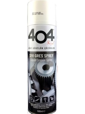 404 Sıvı Gres 500 ml Yüksek Tutunma Oranı ile Metal Aksam Bakımı İçin Etkili Gres Yağı