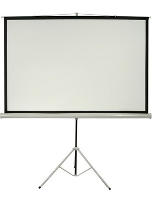 Peak Ayaklı Taşınabilir Projeskiyon Perdesi Arkası Siyah Fonlu 120" 240 x 200 cm