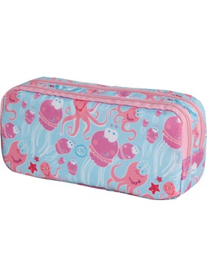 Kaukko Kıds&Love Sea Anımals Desenli Kalem Çantası 1,2 lt Özel Dokulu Su Geçirmez Kumaş