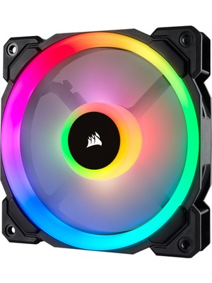 Corsair CO-9050071-WW LL120 RGB 120mm Dual Light Loop RGB LED PWM Single Kasa Fanı