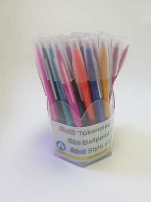 Ark Renkli Tükenmez Kalem 50'Li