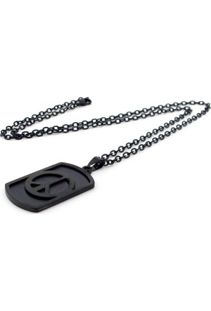 Siyah Asker Kunyesi Kolyesi Paslanmaz Erkek Bayan Celik Kolye Top Zincirli Osmanli Gumus