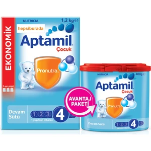 4 Çocuk Devam Sütü 1600 gr (1200 gr + 400 gr)