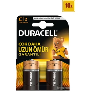 Alkalin C Orta Boy Pil 2'Li Paket 10'Lu Set