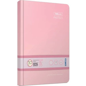The Book Pastels İplik Dikişli Sert Kapak 17X24 160 Yp Çizgisiz Defter Pembe