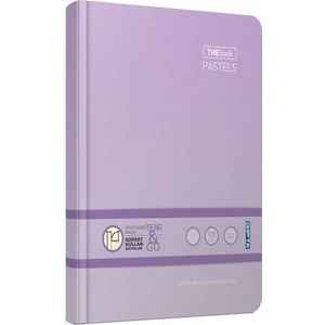 The Book Pastels İplik Dikişli Sert Kapak 17X24 160 Yp Çizgisiz Defter Lila