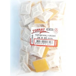 Topart 01649 28X28 Yapışkan Kroşe (100 Adet)