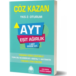 Çöz Kazan Yayınları AYT Eşit Ağırlık 5 li Deneme Sınavı