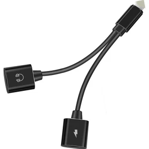 Apple iPhone Lightning Splitter 2in1 Şarj ve Kulaklık Çevirici Kablo - IKD104