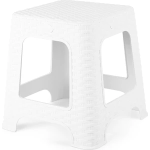 Tuffex Rattan Küçük Tabure - Beyaz