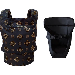 Premium Yaldızlı Çiçekler Ergonomik Kanguru Yenidoğan Set