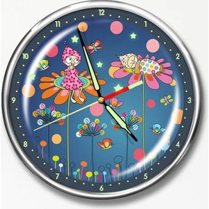 Dekor Loft Premium Gece Parlayan Çocuk Odası Duvar Saati