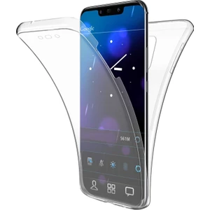 Case 4U Huawei Mate 20 Pro Kılıf Ön Arka Silikon Tam Koruma Şeffaf