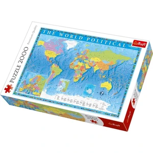 Puzzle Political Map Of The World 2000 Parça Puzzle