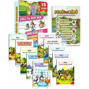 Juli İle Ripi'Nin Maceraları Hikaye Seti 10 Kitap Testli