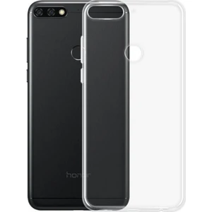 Jopus Huawei Y7 2018 Silikon Kılıf Şeffaf + Cam Ekran Koruyucu